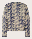 Juanta Print Jacket - Maritime Blue