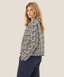Juanta Print Jacket - Maritime Blue