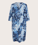 Nodetta Print Dress - Powder Blue