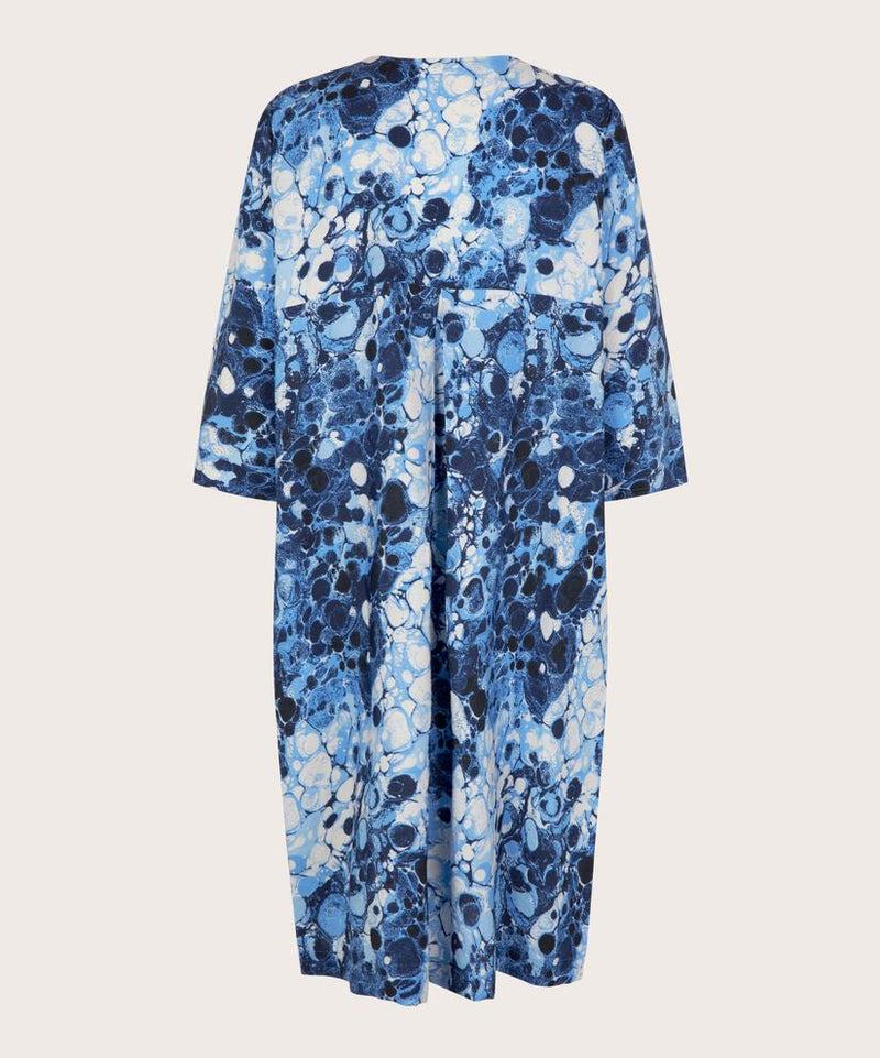 Nodetta Print Dress - Powder Blue