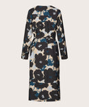 Nishan Long Sleeve Print Dress - Moonlit Ocean