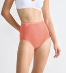 Basic 3 Pack Maxi Brief - Pink, Mauve & Ecru