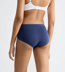Basic 3 Pack Midi Brief - Blue, Navy & Ecru