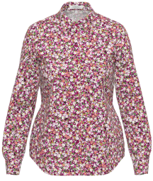Long Sleeve Print Blouse - Pink