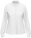 Long Sleeve Plain Blouse - White