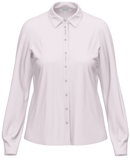 Long Sleeve Plain Blouse - Pale Rose