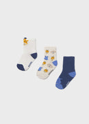 Set Of 3 Socks - Ocean