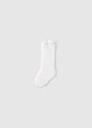 Mid-Length Bow Sock - White