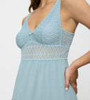 Aura Spotlight Nightdress - Silver Blue