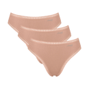 GO Crush 3 Pack High Leg Brief - Cameo Brown