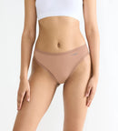 GO Crush 3 Pack High Leg Brief - Cameo Brown