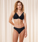 Body Make-Up Illusion Lace Bra - Black