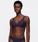 Body Make-Up Illusion Lace Bra WP - Prussian Blue
