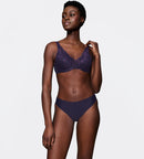 Body Make-Up Illusion Lace Bra WP - Prussian Blue