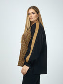 PATTERN FRONT TOP - Black