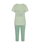 Capri Pyjama Set - Green Multi