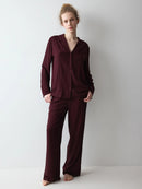 Amourette Jacquard Pyjama - Claret