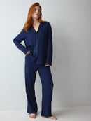 Amourette Jacquard Pyjama - Admiral