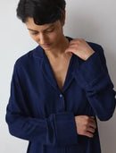 Amourette Jacquard Nightdress - Admiral
