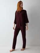 Amourette Pyjama - Claret