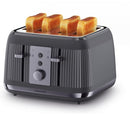Dusk 4 Slice Toaster - Grey