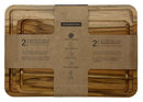 Teak Wood Set of 2 Chopping Boards