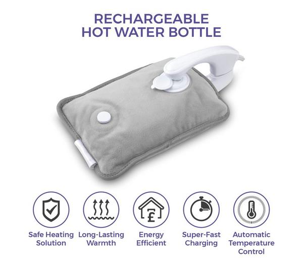 Rechargeable Hot Water Bottle - Grey