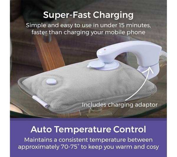 Rechargeable Hot Water Bottle - Grey