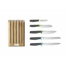 Elevate Knives 5-Piece Knife Set with Bamboo Block