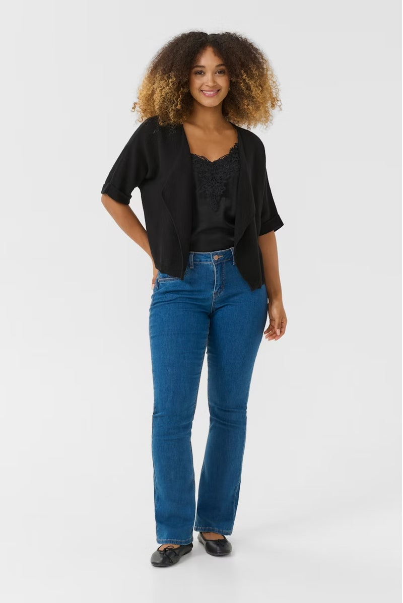 Sillar Knit Bolero - Pitch Black