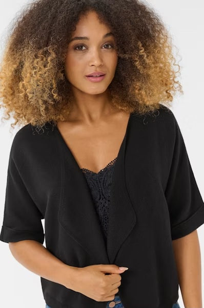 Sillar Knit Bolero - Pitch Black