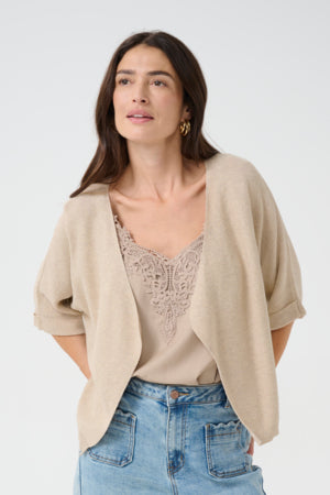 Sillar Knit Bolero - Oat Melange