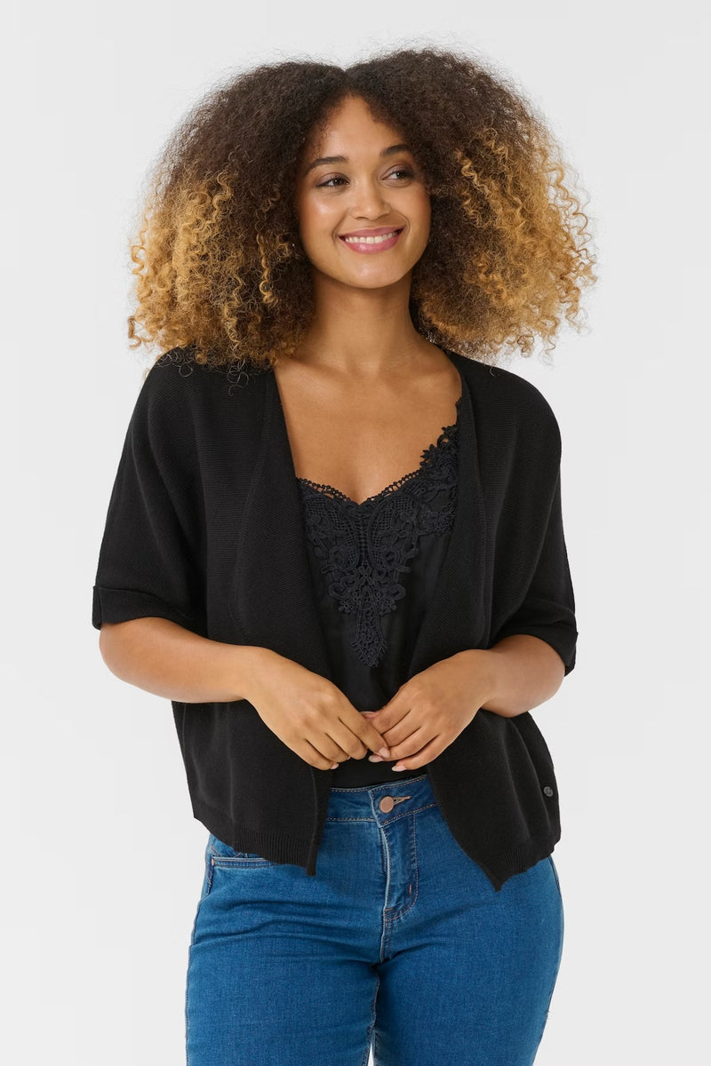 Sillar Knit Bolero - Pitch Black