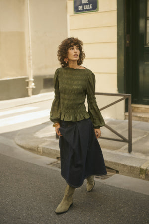 Henva Blouse - Rifle Green