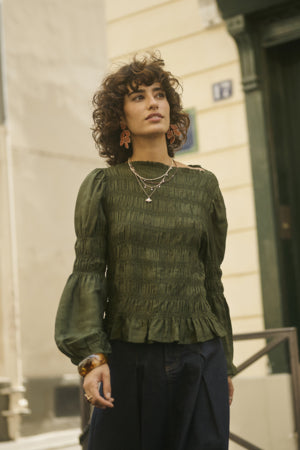 Henva Blouse - Rifle Green