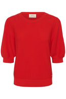 Sillar Round Neck Jumper - High Risk Red
