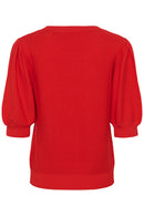Sillar Round Neck Jumper - High Risk Red