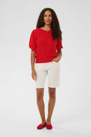 Sillar Round Neck Jumper - High Risk Red