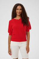 Sillar Round Neck Jumper - High Risk Red
