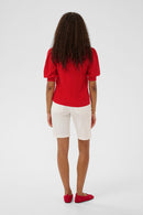 Sillar Round Neck Jumper - High Risk Red