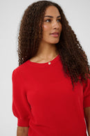 Sillar Round Neck Jumper - High Risk Red