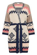 Culio Knit Cardigan - Oatmeal Jaquard