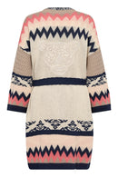 Culio Knit Cardigan - Oatmeal Jaquard