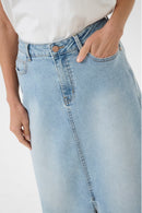 Ebba Denim Skirt - Spring Field Light Blue Denim