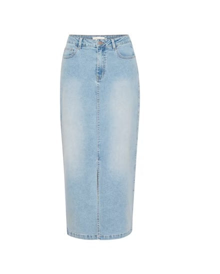 Ebba Denim Skirt - Spring Field Light Blue Denim