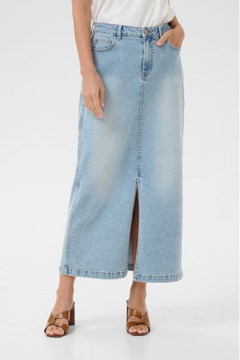 Ebba Denim Skirt - Spring Field Light Blue Denim