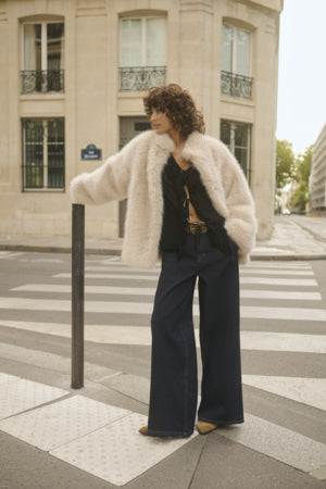 Visti Denim Trousers - Chicago Rinse Blue Denim Tobac