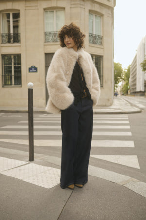 Visti Denim Trousers - Chicago Rinse Blue Denim Tobac