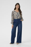 Visti Wide Trouser - Oakland Blue Denim