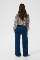 Visti Wide Trouser - Oakland Blue Denim